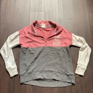 VS PINK half-zip sweatshirt